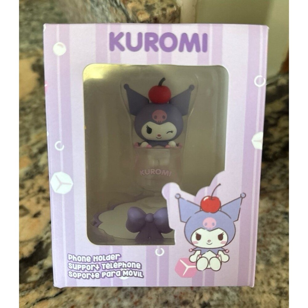 officially licensed Sanrio Kuromi Phone Holder figurine